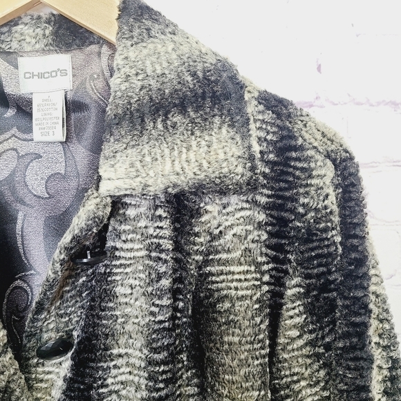 Chicos Sheared Vegan Fur Jacket - Picture 2 of 7